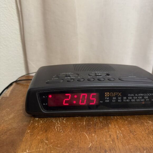 GPX Dream Machine Am/FM Digital Alarm Clock Radio Black Tested Vintage Working! - Picture 3 of 9